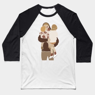 Abstract Family parents family Illustration Baseball T-Shirt